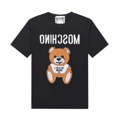 Moschino   Mm/Wm Logo Cotton Short Sleeved Tshirts Black - 모스키노 2021 남/녀 로고 코튼 반팔티 Mos0163x Size(s - l) 블랙