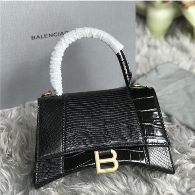 [시크한 숄더백]Balenciaga 2021 Women's Leather Tote Bag/Shoulder Bag,23cm,BGB0641 - 발렌시아가 2021 여성용 레더 토트백/숄더백,23cm,블랙