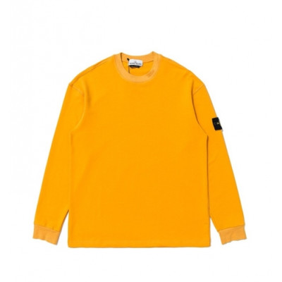 Stone Island  Mens Light Reflection Logo Cotton Man-to-man Yellow - 스톤아일랜드 2021 남성 로고 코튼 맨투맨 Sto0341x Size(m - 2xl) 옐로우