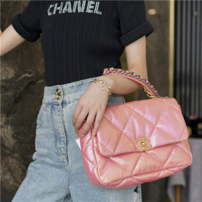 [블링블링]Chanel 2021 Women's Leather Shoulder Bag,30cm,CHAB1698 - 샤넬 2021 여성용 레더 숄더백,30cm,핑크