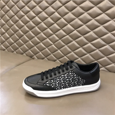 Burberry 2021 Men's Leather Sneakers,BURS0174 - 버버리 2021 남성용 레더 스니커즈,Size(240-270),블랙