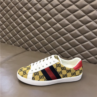 Gucci 2021 Men's Canvas Sneakers,GUCS1523 - 구찌 2021 남성용 캔버스 스니커즈,Size(240-270),옐로우