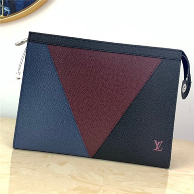 [루이비통]Louis Vuitton 2021 Men's Leather Pouch,27cm,M30718,LOUB2364 - 루이비통 2021 남성용 레더 파우치,27cm,블랙