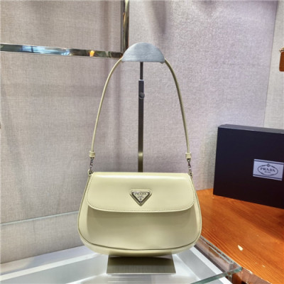 [유니크한]Prada 2021 Women's Leather Hobo Bag,23cm,1BD311,PRAB0427 - 프라다 2021 여성용 레더 호보백,23cm,옐로우