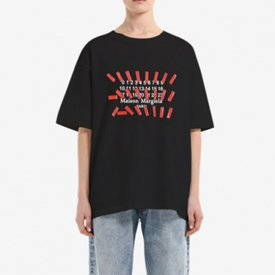 [인기템]Maison margiela  Mm/Wm Deserve Printing Cotton Short Sleeved Tshirts Black - 메종 마르지엘라 2021 남/녀 프린팅 코튼 반팔티 Mai0046x Size(s - xl) 블랙