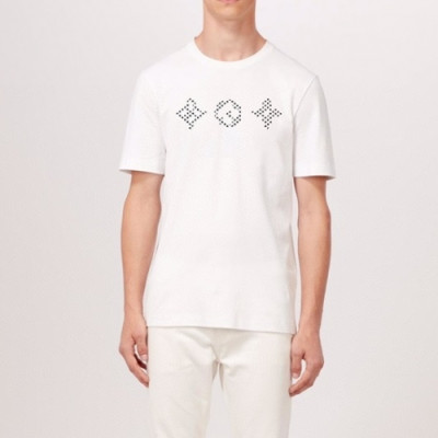 Louis vuitton  Mm/Wm Logo Short Sleeved Tshirts White - 루이비통 2021 남/녀 로고 반팔티 Lou02906x Size(s - 2xl) 화이트