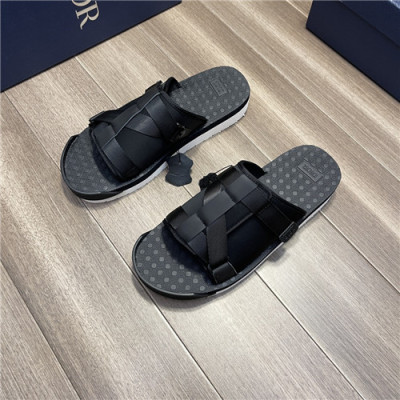 Dior 2021 Men's Canvas Slipper,DIOS0388 - 디올 2021 남성용 캔버스 슬리퍼,Size(240-270),블랙