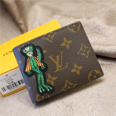 Louis Vuitton 2021 Men's Leather Wallet,11.5cm,M80156,LOUWT0499 - 루이비통 2021 남성용 레더 반지갑,11.5cm,브라운