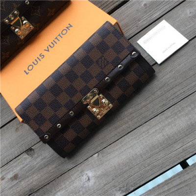 Louis Vuitton 2021 Women's Leather Wallet,21cm,N60535,LOUWT0518 - 루이비통 2021 여성용 레더 장지갑,21cm,브라운