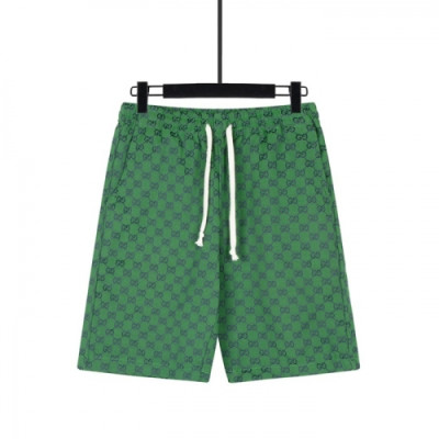 Gucci  Mens Initial Logo Vintage Casual Half Pants Green - 구찌 2021 남성 이니셜 로고 빈티지 캐쥬얼 반바지 Guc03774x Size(xs - l) 그린