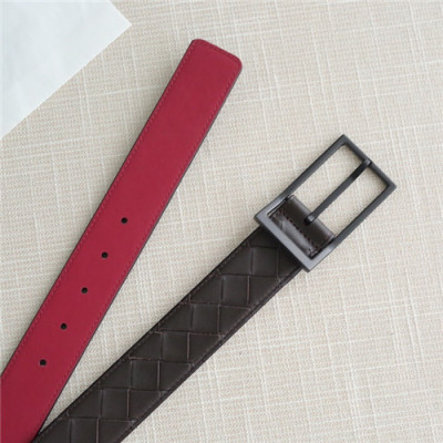 Bottega Veneta 2021 Men's Leather Belt,3.5cm,BOTBT0041 - 보테가베네타 2021 남성용 레더 벨트,3.5cm,브라운