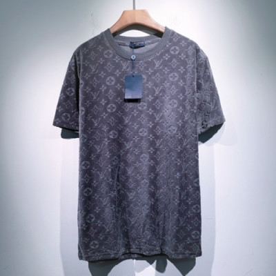 Louis vuitton  Mm/Wm Logo Short Sleeved Tshirts Gray - 루이비통 2021 남/녀 로고 반팔티 Lou02952x Size(s - 2xl) 그레이