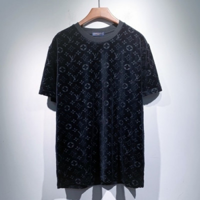 Louis vuitton  Mm/Wm Logo Short Sleeved Tshirts Black - 루이비통 2021 남/녀 로고 반팔티 Lou02953x Size(s - 2xl) 블랙