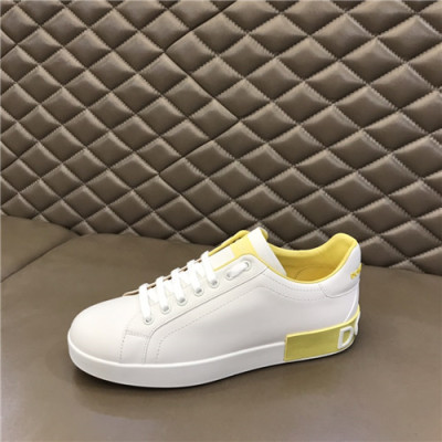 Dolce&Gabbana 2021 Men's Leather Sneakers,DGS0293 - 돌체앤가바나 2021 남성용 레더 스니커즈,Size(240-270),화이트