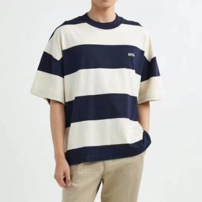 Ami  Mm/Wm 'Ami de Coeur' Casual Cotton Short Sleeved Tshirt  Navy  - 아미 2021 남/녀 로고 코튼 캐쥬얼 반팔티 Ami0138x Size(s - l) 네이비