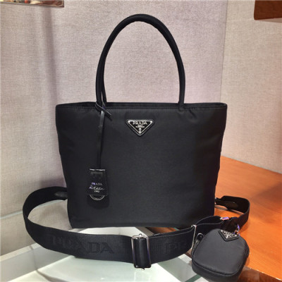 [프라다]Prada 2021 Women's Nylon Tote Bag/Shopper Bag,25cm,1BG320,PRAB0430 - 프라다 2021 여성용 나일론 토트백/쇼퍼백,25cm,블랙