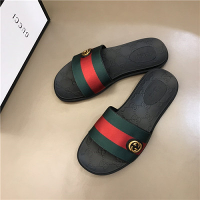 Gucci 2021 Men's  Canvas Slipper,GUCS1552 - 구찌 2021 남성용 캔버스 슬리퍼,Size(240-270),블랙