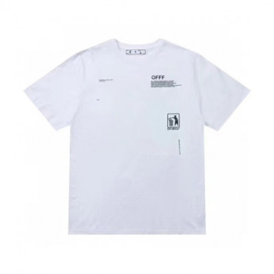 Off-white  Mm/Wm Printing Logo Crew - neck Cotton Short Sleeved Tshirts White - 오프화이트 2021 남/녀 프린팅 로고 코튼 반팔티 Off0743x Size(s - xl) 화이트