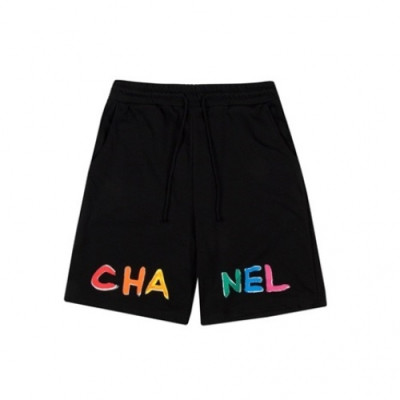 Chanel  Mens Logo Casual Training Half Pants Black - 샤넬 2021 남성 캐쥬얼 트레이닝 반바지 Cnl0711x Size(xs - l) 블랙