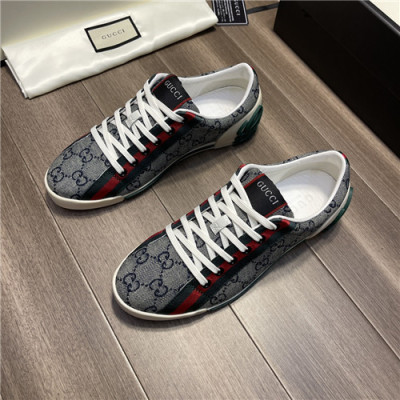 Gucci 2021 Men's Canvas Sneakers,GUCS1559 - 구찌 2021 남성용 캔버스 스니커즈,Size(240-270),그레이