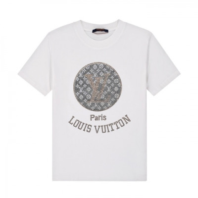 Louis vuitton  Mm/Wm Logo Short Sleeved Tshirts White - 루이비통 2021 남/녀 로고 반팔티 Lou02980x Size(xs - l) 화이트