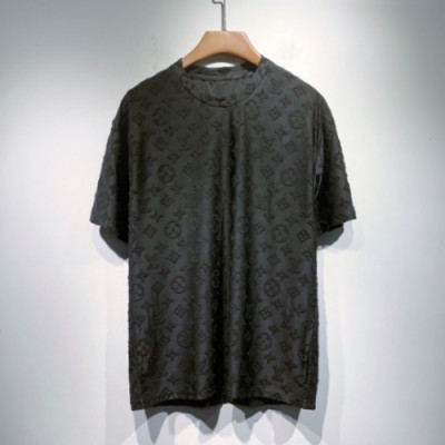 Louis vuitton  Mm/Wm Logo Short Sleeved Tshirts Black - 루이비통 2021 남/녀 로고 반팔티 Lou02987x Size(s - 2xl) 블랙