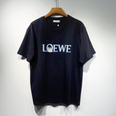 Loewe  Mm/Wm Smile Short Sleeved Tshirts Black - 로에베 2021 남/녀 스마일 반팔티 Loe0439x Size(s - 2xl) 블랙