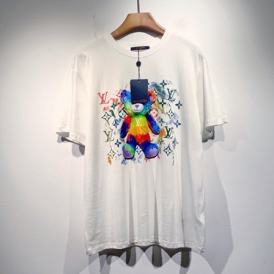 Louis vuitton  Mm/Wm Logo Short Sleeved Tshirts White - 루이비통 2021 남/녀 로고 반팔티 Lou03318x Size(s - 2xl) 화이트