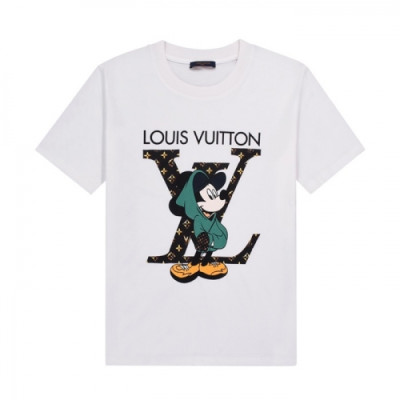 Louis vuitton  Mm/Wm Logo Short Sleeved Tshirts White - 루이비통 2021 남/녀 로고 반팔티 Lou03321x Size(xs - l) 화이트