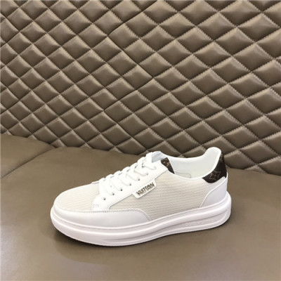 Louis Vuitton 2021 Men's Leather Sneakers,LOUS2108 - 루이비통 2021 남성용 레더 스니커즈,Size(240-270),화이트