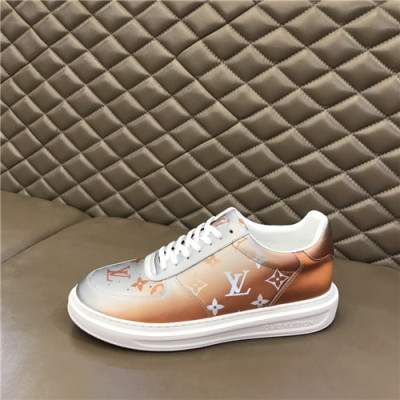 Louis Vuitton 2021 Men's Leather Sneakers,LOUS2120 - 루이비통 2021 남성용 레더 스니커즈,Size(240-270),오렌지