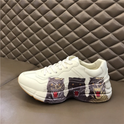 Gucci 2021 Mm/Wm Leather Sneakers,GUCS1576 - 구찌 2021 남여공용 레더 스니커즈,Size(225-270),화이트