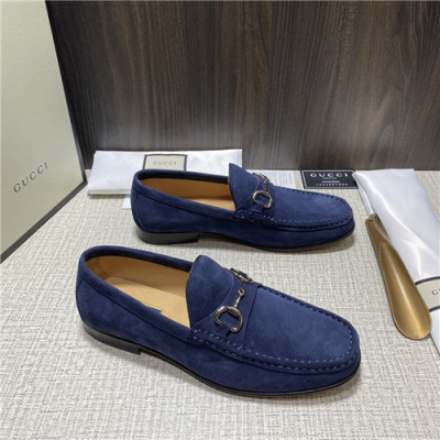 Gucci 2021 Men's Leather Loafer,GUCS1583 - 구찌 2021 남성용 레더 로퍼,Size(240-270),네이비