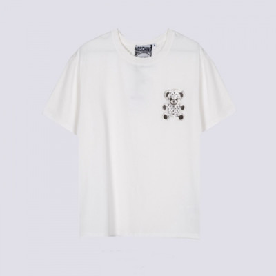 Moschino  Mm/Wm Logo Cotton Short Sleeved Tshirts White - 모스키노 2021 남/녀 로고 코튼 반팔티 Mos0169x Size(s - 2xl) 화이트