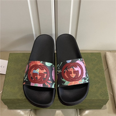 Gucci 2021 Women's Leather Slipper,GUCS1586 - 구찌 2021 여성용 레더 슬리퍼,Size(225-250),블랙