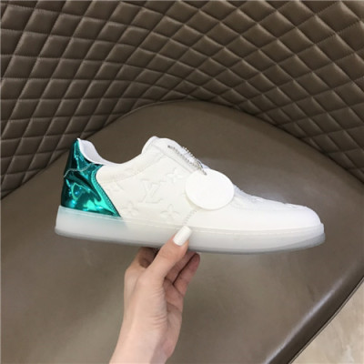 Louis Vuitton 2021 Men's Leather Sneakers,LOUS2135 - 루이비통 2021 남성용 레더 스니커즈,Size(240-270),화이트