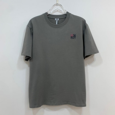 Loewe  Mens Smile Short Sleeved Tshirts Gray - 로에베 2021 남성 폴로 반팔티 Loe0451x Size(xs - l) 그레이