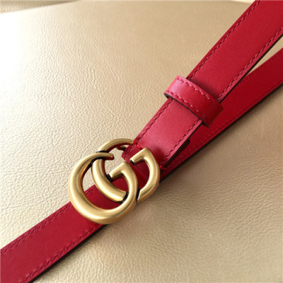 Gucci 2021 Women's Leather Belt,2.0cm,GUBT0195 - 구찌 2021 여성용 레더 벨트,2.0cm,레드