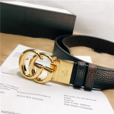 Gucci 2021 Women's Leather Belt,3.0cm,GUBT0217 - 구찌 2021 여성용 레더 벨트,3.0cm,블랙