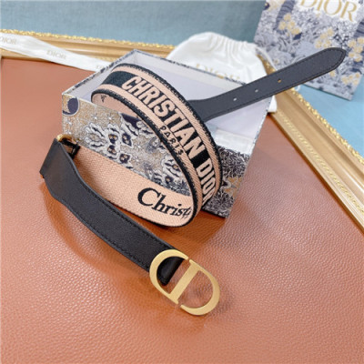 Dior 2021 Women's Leather Belt,3.5cm,DIOBT0063 - 디올 2021 여성용 레더 벨트,3.5cm,핑크