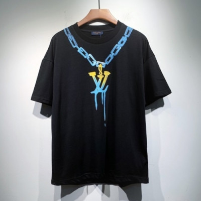 Louis vuitton  Mm/Wm Logo Short Sleeved Tshirts Black - 루이비통 2021 남/녀 로고 반팔티 Lou03357x Size(s - 2xl) 블랙