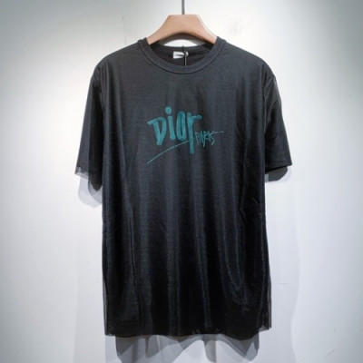 Dior  Mm/Wm Casual Crew-neck Short Sleeved Tshirts Black - 디올 2021 남/녀 캐쥬얼 크루넥 반팔티 Dio01310x Size(s - 2xl) 블랙