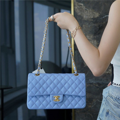 [러블리한]Chanel 2021 Classic Flap Cross Bag,25.5cm,CHAB1704 - 샤넬 2021 클래식 플랩 크로스백,25.5cm,블루