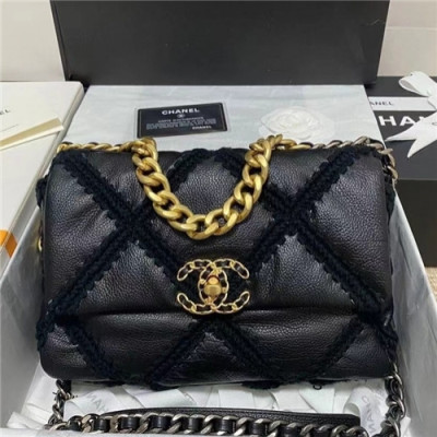 [럭셔리한]Chanel 2021 Women's Leather Shoulder bag,26cm,CHAB1714 - 샤넬 2021 여성용 레더 숄더백,26cm,블랙