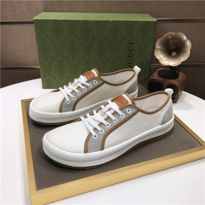 [매장판]Gucci 2021 Men's Leather Sneakers,GUCS1589 - 구찌 2021 남성용 레더 스니커즈,Size(240-270),화이트