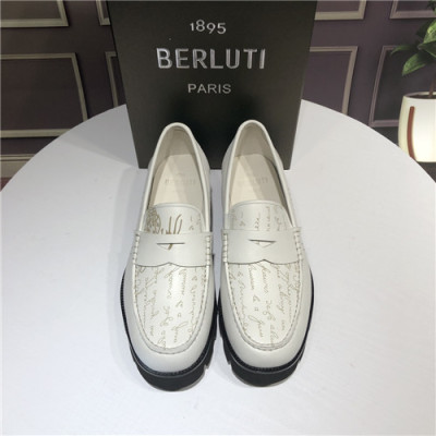 Berluti 2021 Men's Leather Loafer,BERTS0270 - 벨루티 2021 남성용 레더 로퍼,Size(240-270),화이트