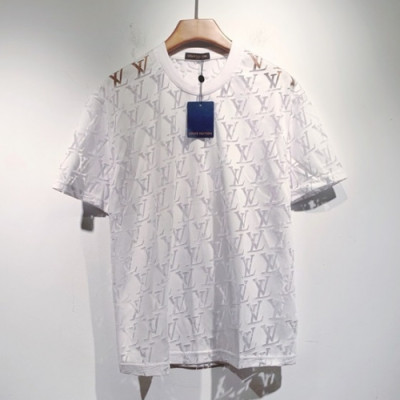 Louis vuitton  Mm/Wm Logo Short Sleeved Tshirts White - 루이비통 2021 남/녀 로고 반팔티 Lou03388x Size(s - 2xl) 화이트