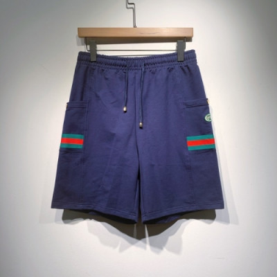 Gucci  Mens Initial Logo Vintage Casual Half Pants Navy - 구찌 2021 남성 이니셜 로고 빈티지 캐쥬얼 반바지 Guc03389x Size(s - 2xl) 네이비