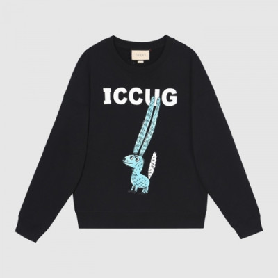 Gucci  Mm/Wm Logo Crew-neck Cotton Tshirts Black - 구찌 2021 남/녀 로고 코튼 크루넥 코튼 긴팔티 Guc03868x Size(s - l) 블랙