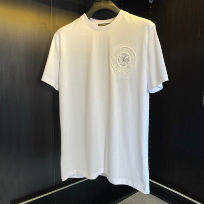 Chrome hearts  Mens Logo Casual Short Sleeved Tshirts White - 크롬하츠 2021 남성 로고 캐쥬얼 반팔티 Chr0396x Size(m - 3xl) 화이트